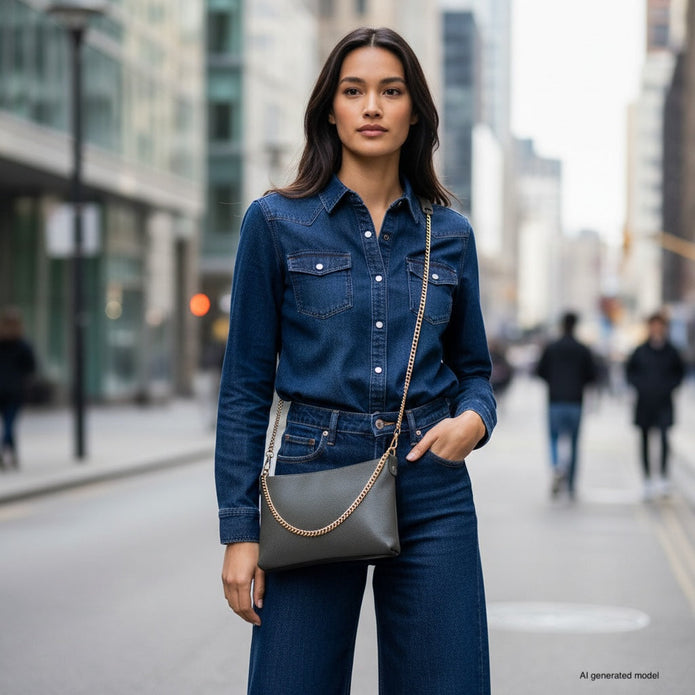 Italian Full-Grain Leather Crossbody Bag | Mantova