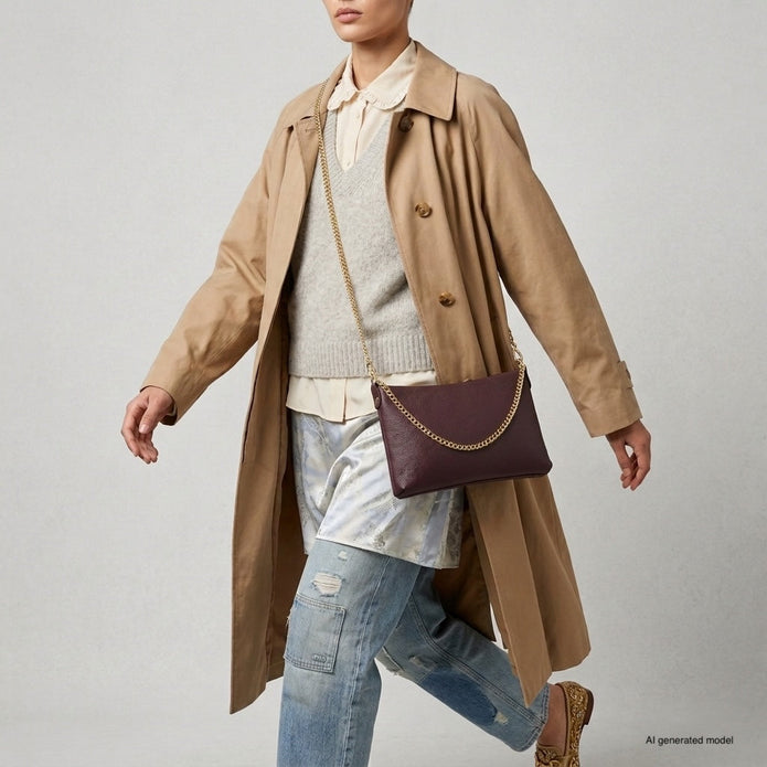 Italian Full-Grain Leather Crossbody Bag | Mantova