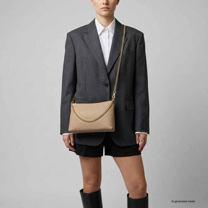 Italian Full-Grain Leather Crossbody Bag | Mantova