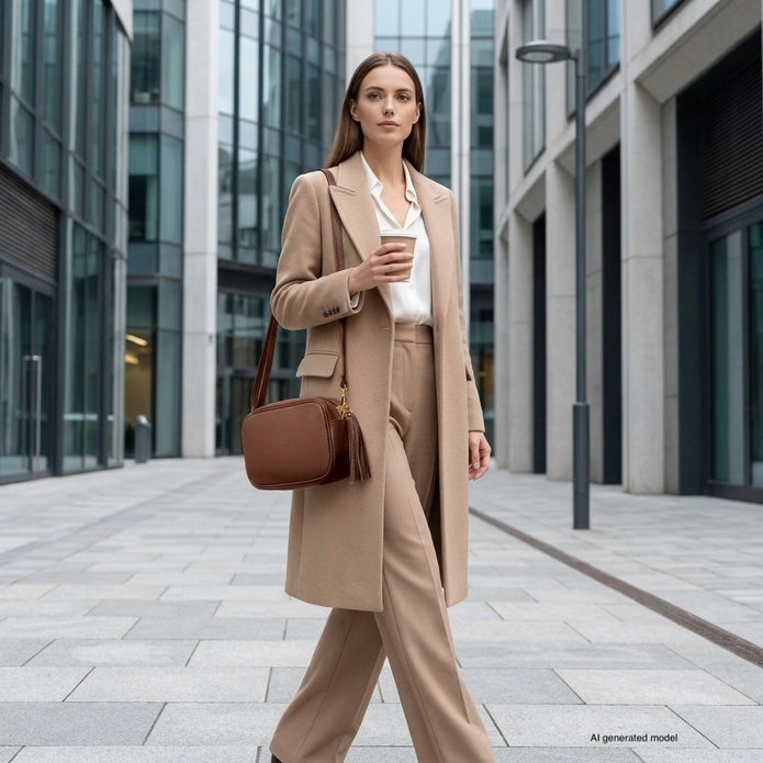 Italian Full-Grain Leather Crossbody Bag | Parma