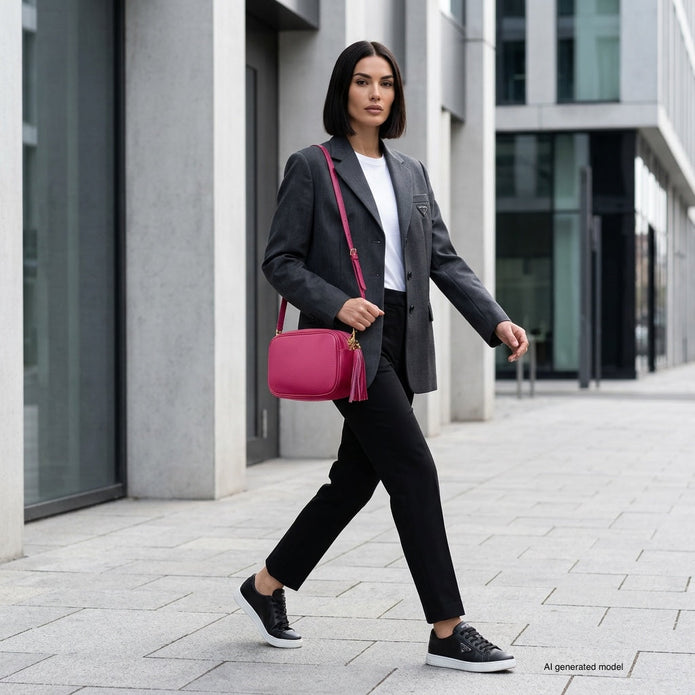 Italian Full-Grain Leather Crossbody Bag | Parma