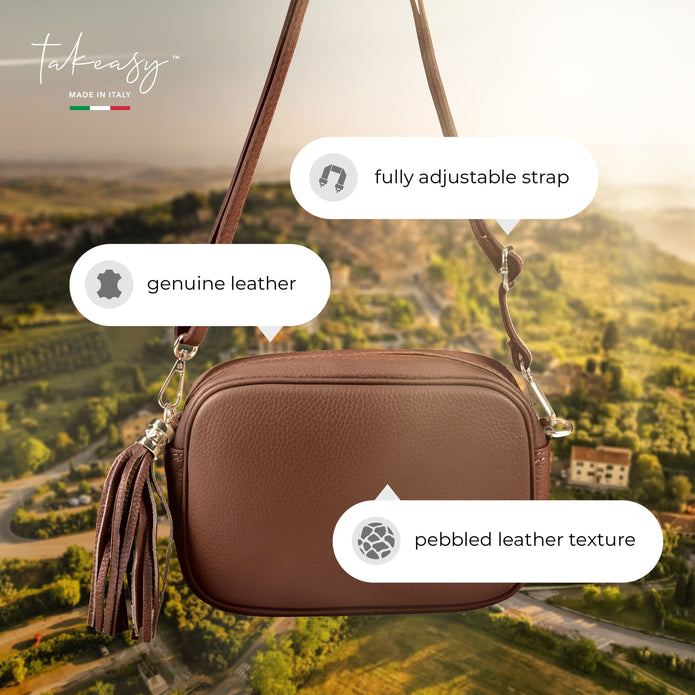 Italian Full-Grain Leather Crossbody Bag | Parma