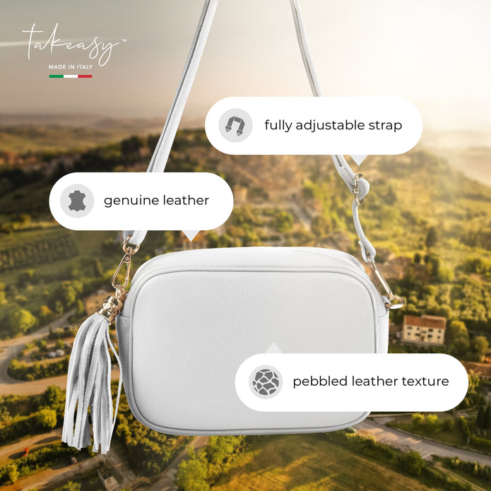 Italian Full-Grain Leather Crossbody Bag | Parma