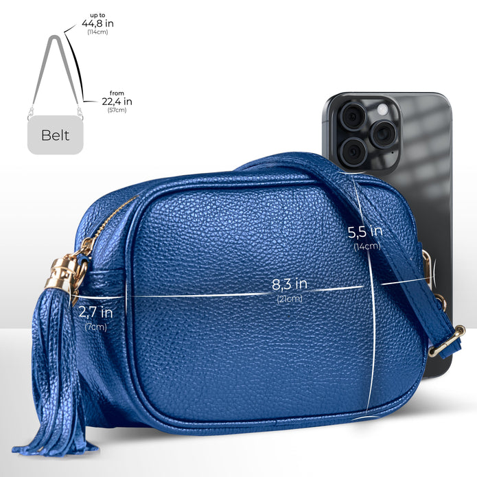 Italian Full-Grain Leather Crossbody Bag | Parma