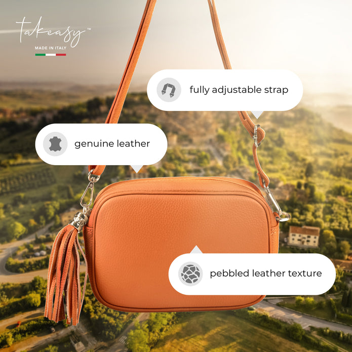 Italian Full-Grain Leather Crossbody Bag | Parma