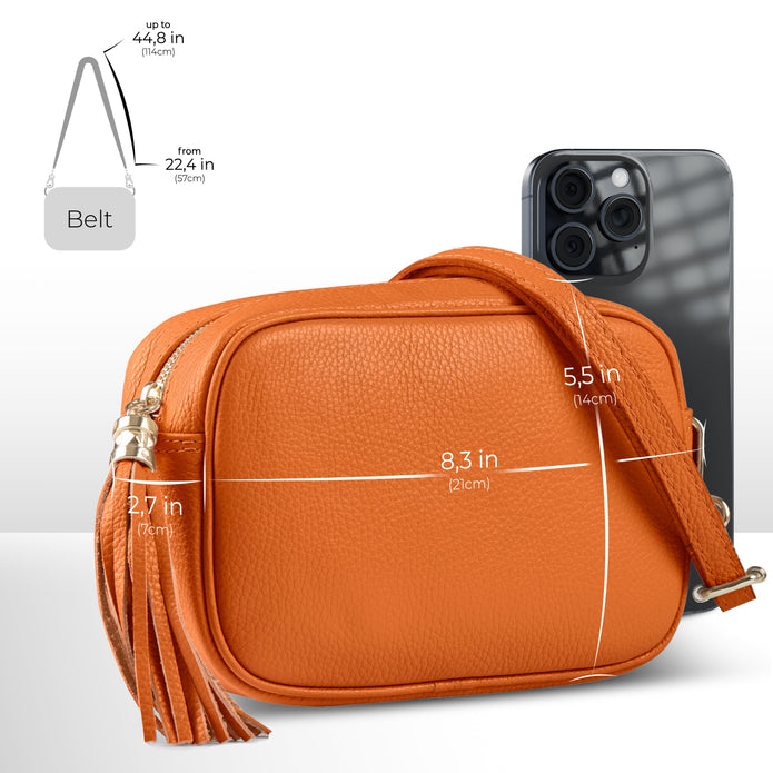 Italian Full-Grain Leather Crossbody Bag | Parma