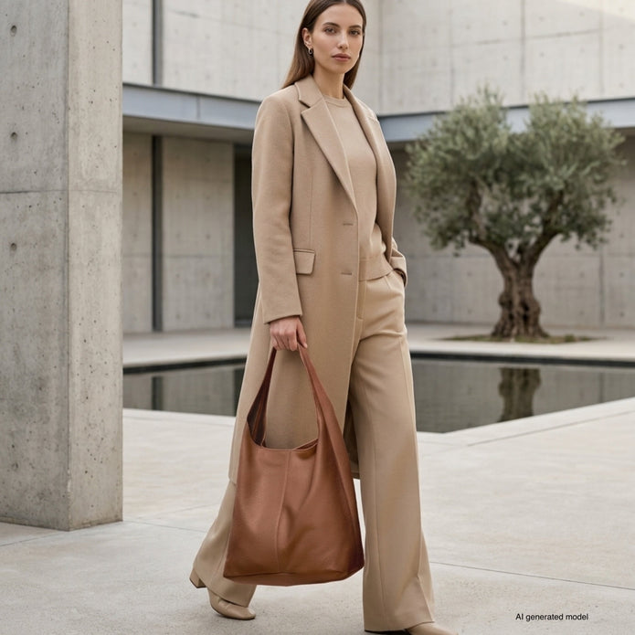 Italian Full-Grain Leather Hobo Bag | Siena
