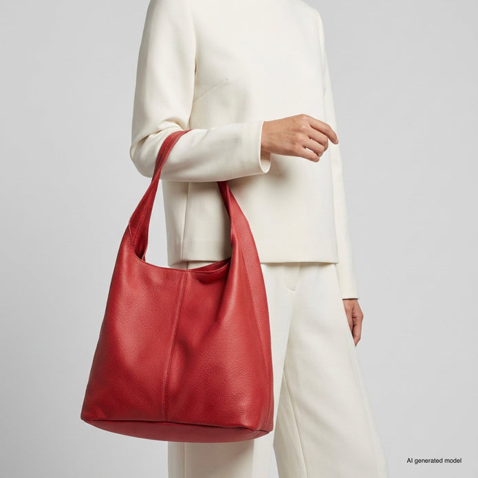 Italian Full-Grain Leather Hobo Bag | Siena