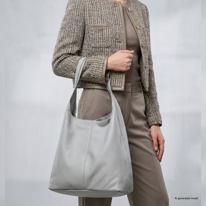 Italian Full-Grain Leather Hobo Bag | Siena