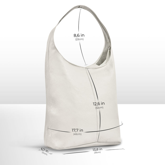 Italian Full-Grain Leather Hobo Bag | Siena