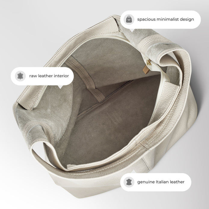 Italian Full-Grain Leather Hobo Bag | Siena