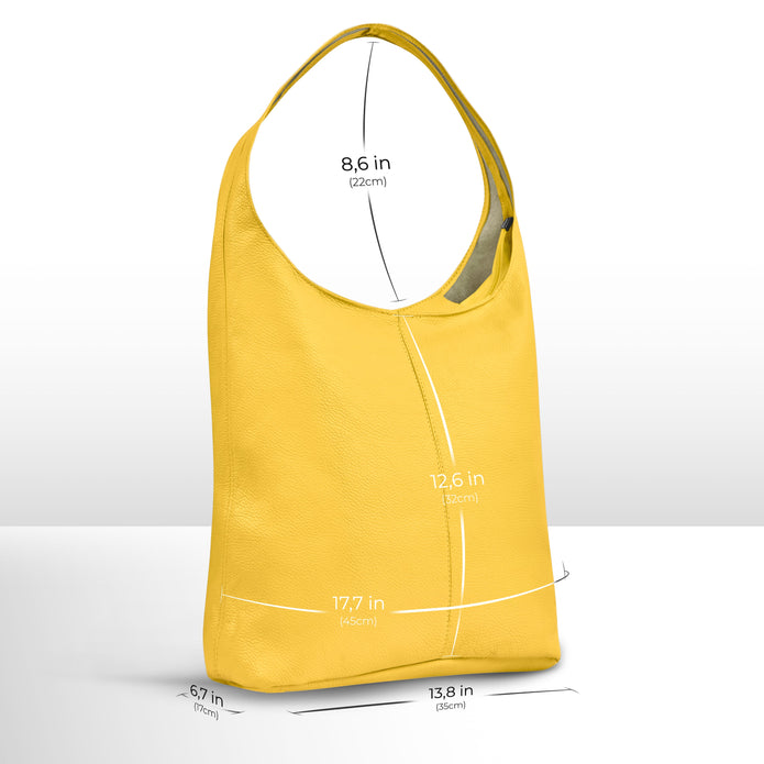 Italian Full-Grain Leather Hobo Bag | Siena