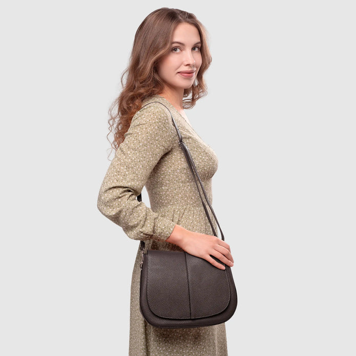 Italian Full-Grain Leather Shoulder Bag | Terni