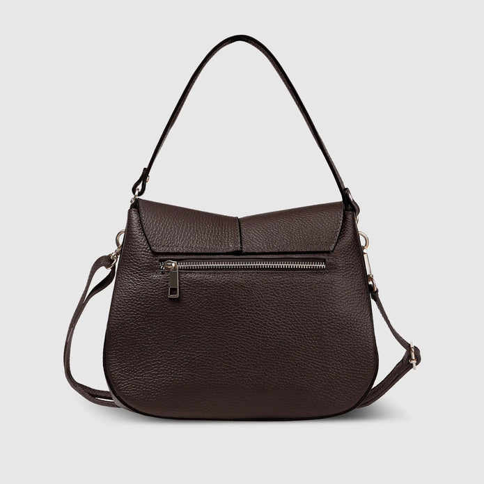 Italian Full-Grain Leather Shoulder Bag | Terni