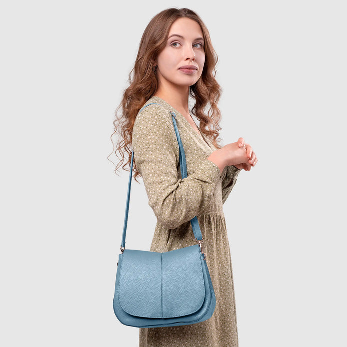 Italian Full-Grain Leather Shoulder Bag | Terni