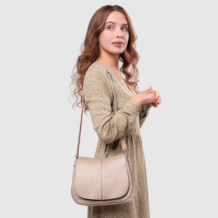 Italian Full-Grain Leather Shoulder Bag | Terni