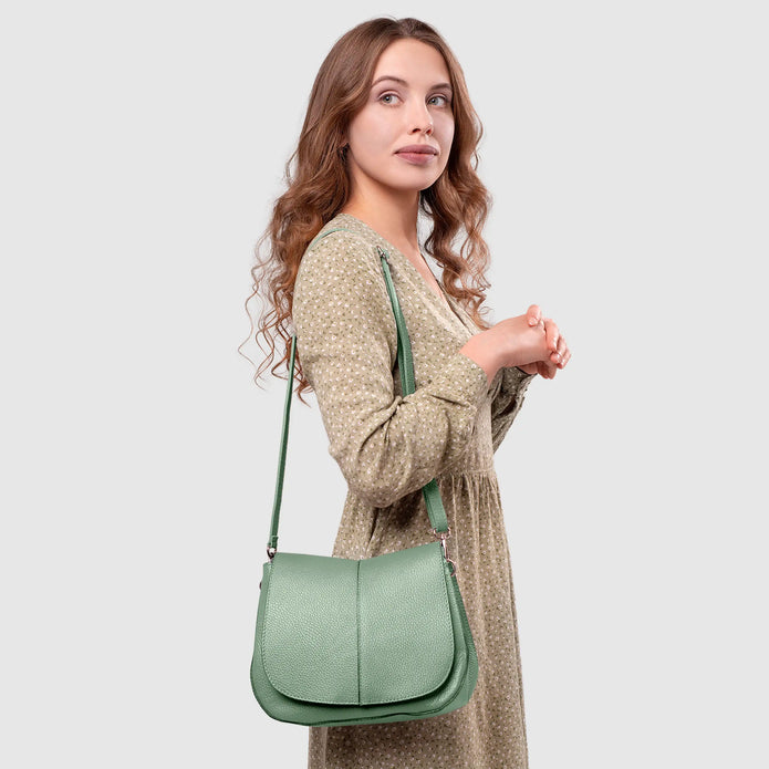 Italian Full-Grain Leather Shoulder Bag | Terni
