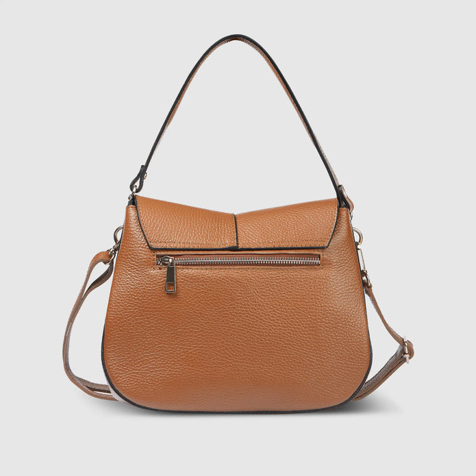 Italian Full-Grain Leather Shoulder Bag | Terni