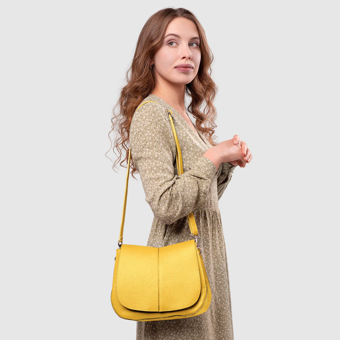 Italian Full-Grain Leather Shoulder Bag | Terni
