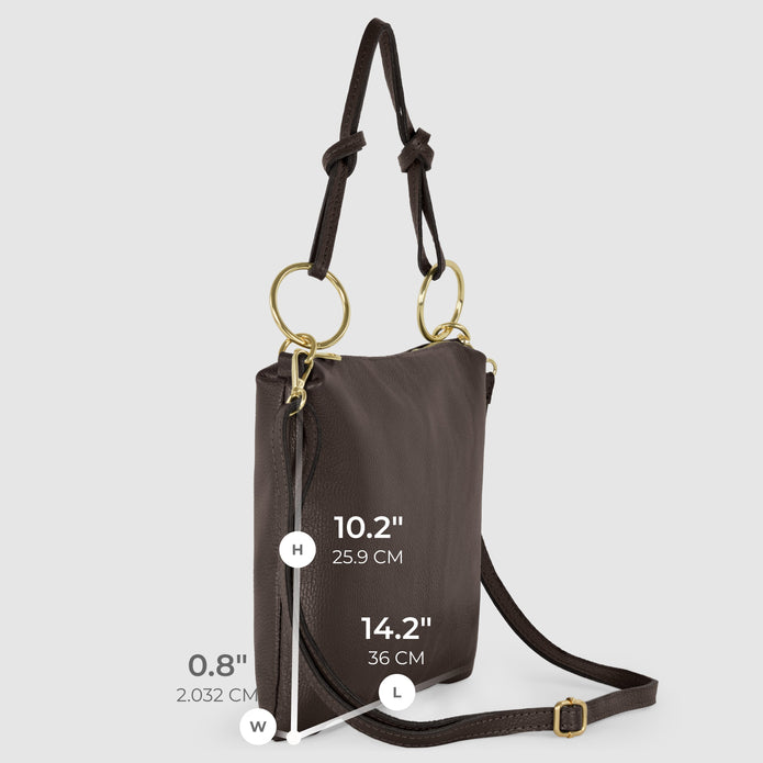 Italian Full-Grain Leather Shoulder Bag | Livorno