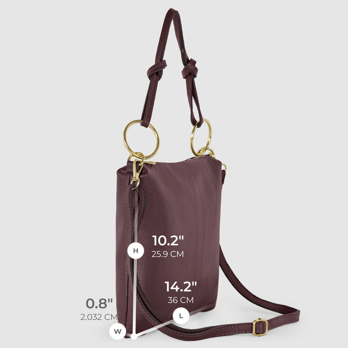 Italian Full-Grain Leather Shoulder Bag | Livorno