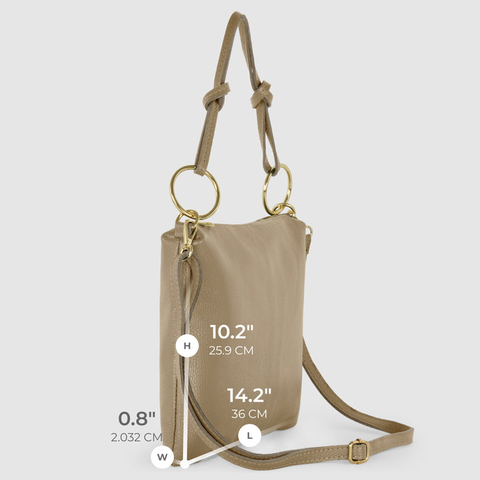 Italian Full-Grain Leather Shoulder Bag | Livorno