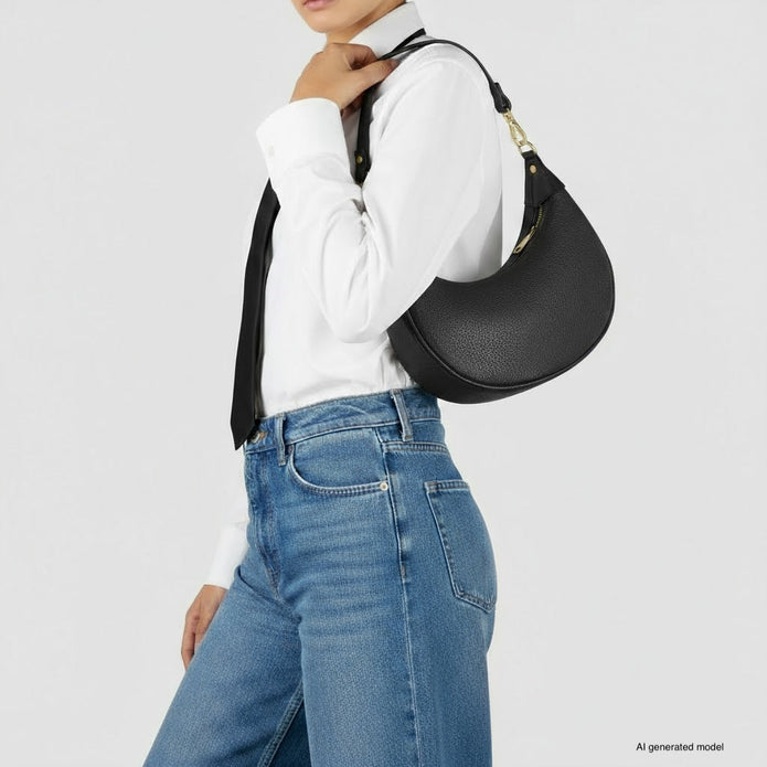 Italian Full-Grain Leather Shoulder Bag | Verona