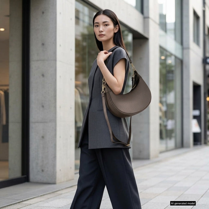 Italian Full-Grain Leather Shoulder Bag | Verona