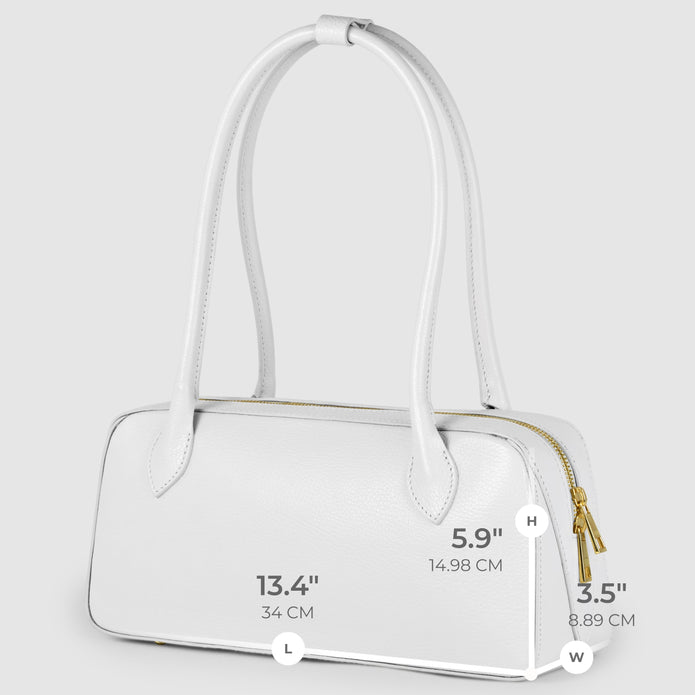Italian Full-Grain Leather Shoulder Bag | Lecco