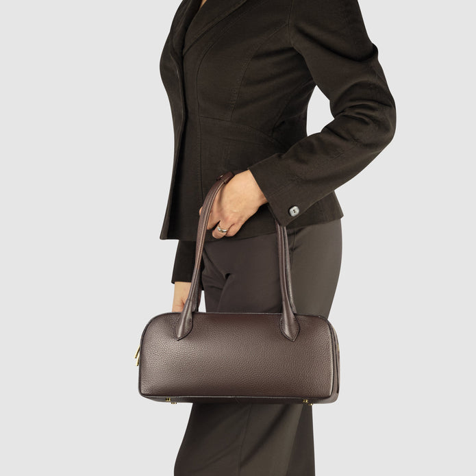 Italian Full-Grain Leather Shoulder Bag | Lecco