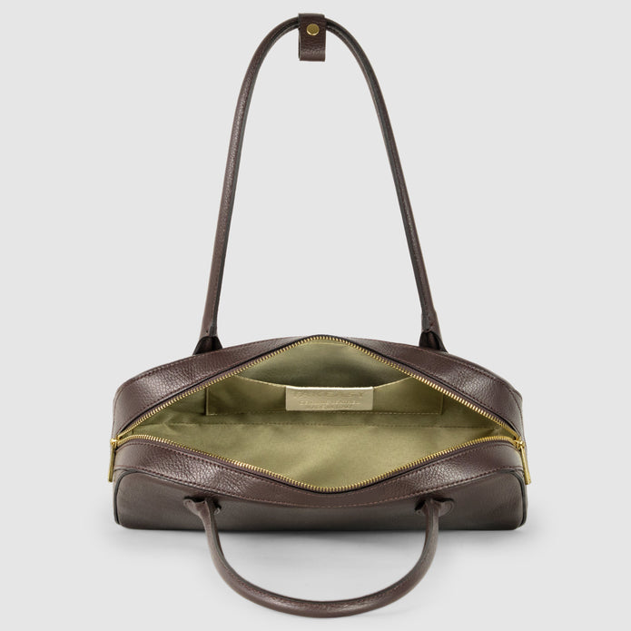 Italian Full-Grain Leather Shoulder Bag | Lecco