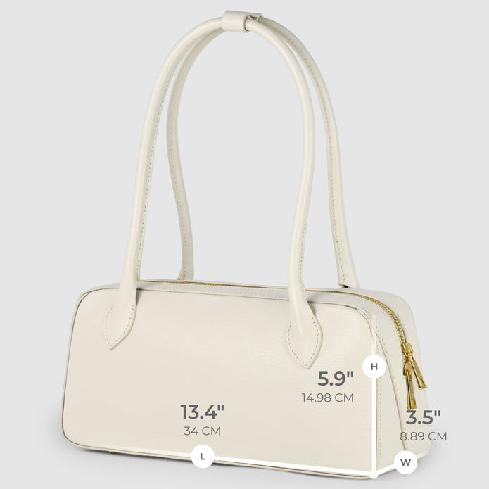 Italian Full-Grain Leather Shoulder Bag | Lecco