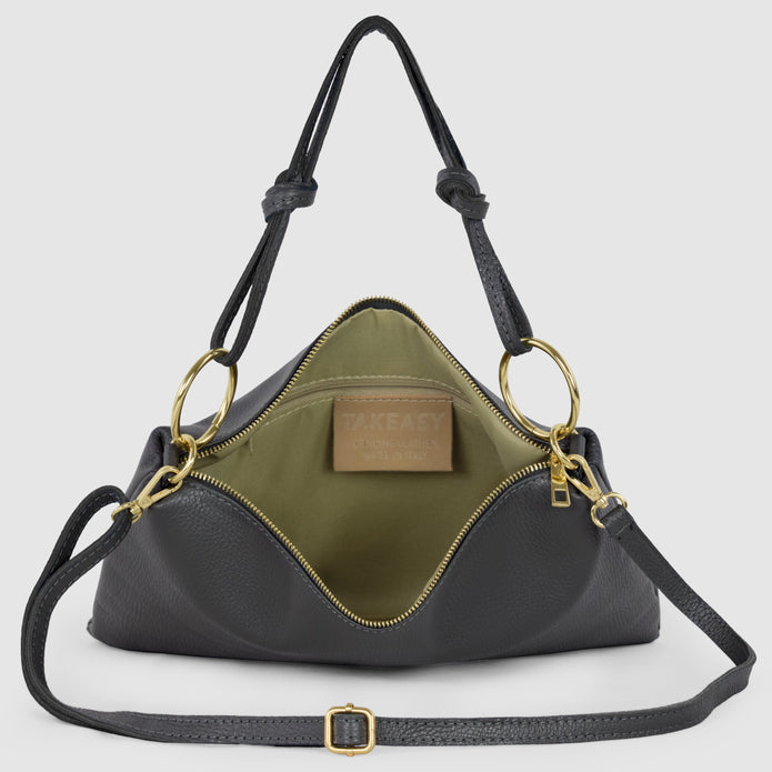 Italian Full-Grain Leather Shoulder Bag | Livorno