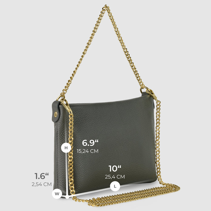 Italian Full-Grain Leather Crossbody Bag | Mantova