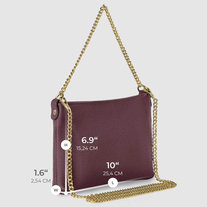 Italian Full-Grain Leather Crossbody Bag | Mantova