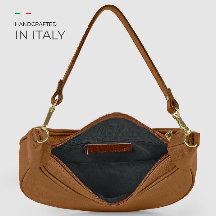Italian Full-Grain Leather Shoulder Bag | Verona