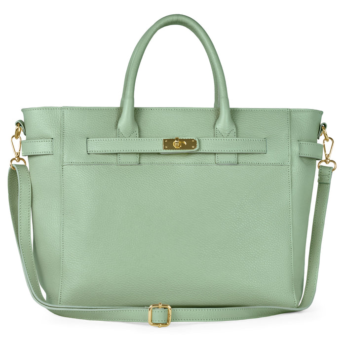Italian Full-Grain Leather Top-Handle Bag | Cesena