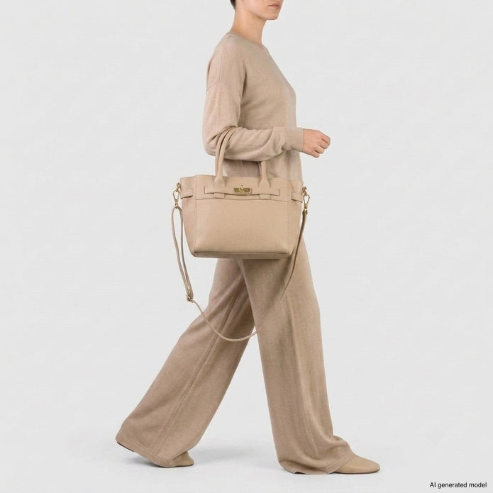 Italian Full-Grain Leather Top-Handle Bag | Cesena
