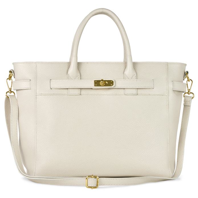 Italian Full-Grain Leather Top-Handle Bag | Cesena