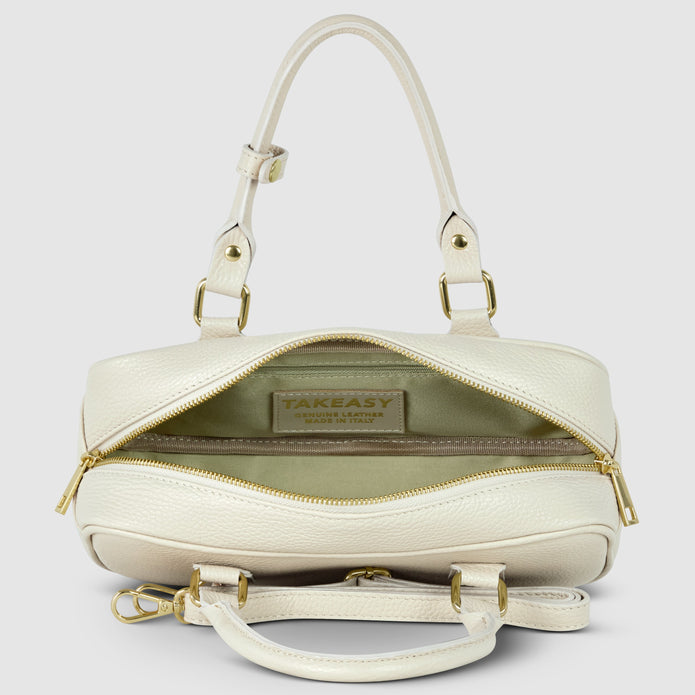 Italian Full-Grain Leather Top-Handle Bag | Venezia