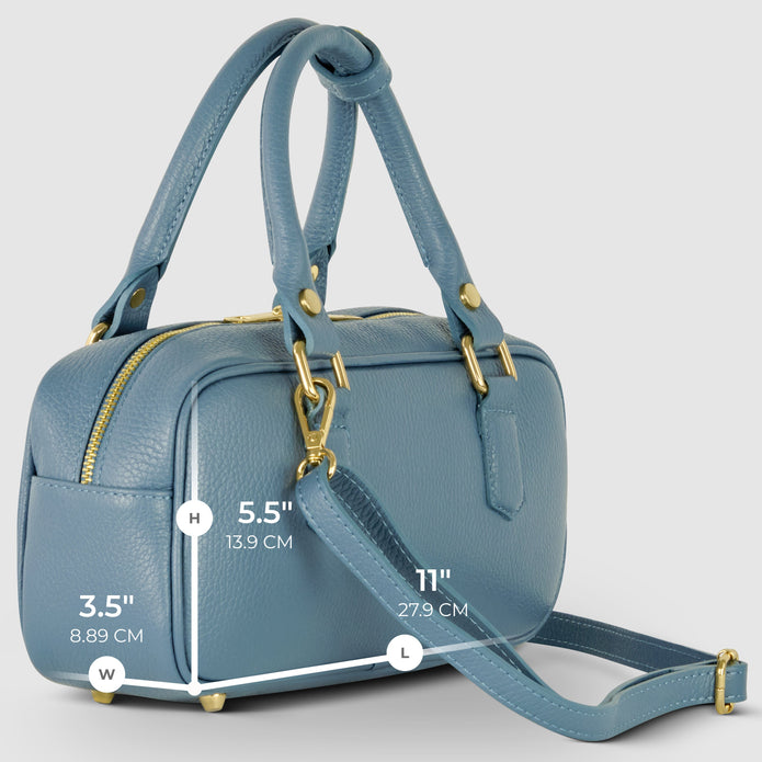 Italian Full-Grain Leather Top-Handle Bag | Venezia
