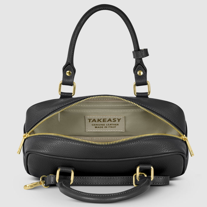 Italian Full-Grain Leather Top-Handle Bag | Venezia