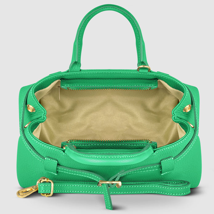 Italian Full-Grain Leather Top-Handle Bag | Cervia