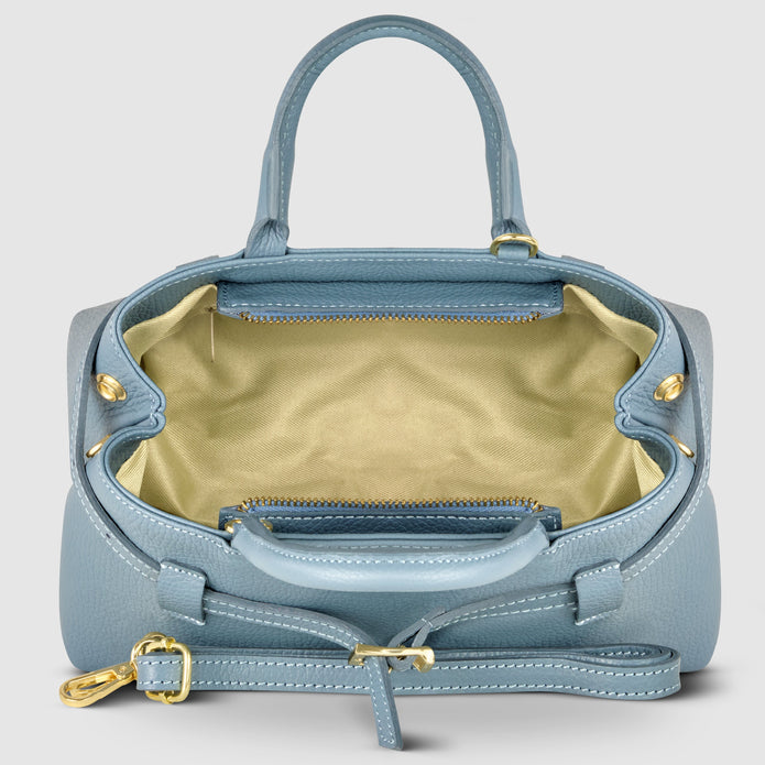 Italian Full-Grain Leather Top-Handle Bag | Cervia