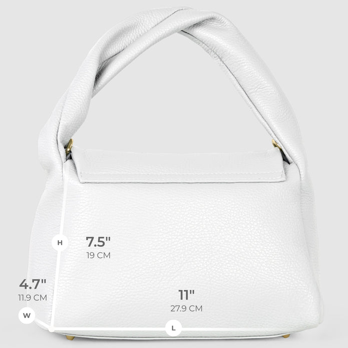 Italian Full-Grain Leather Top-Handle Bag | Perugia