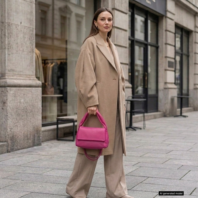 Italian Full-Grain Leather Top-Handle Bag | Perugia