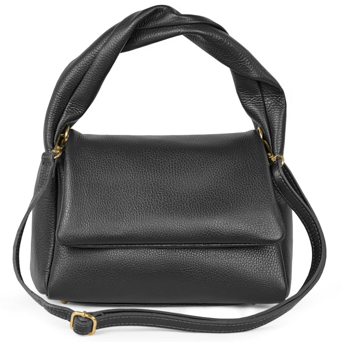Italian Full-Grain Leather Top-Handle Bag | Perugia