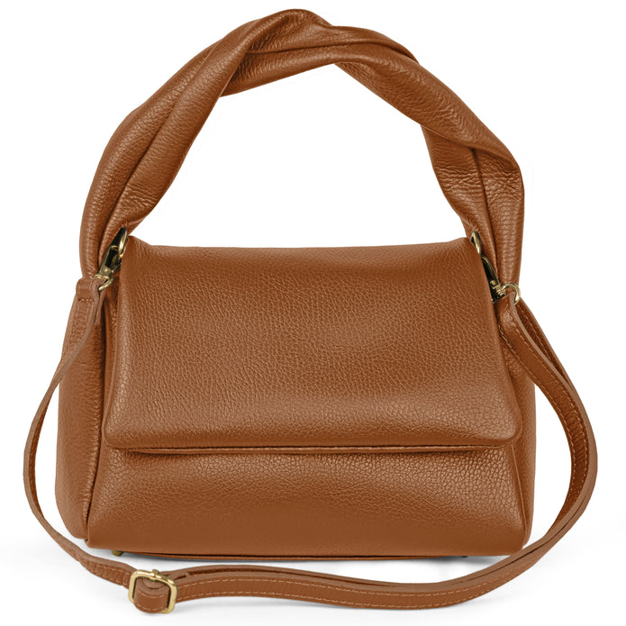 Italian Full-Grain Leather Top-Handle Bag | Perugia