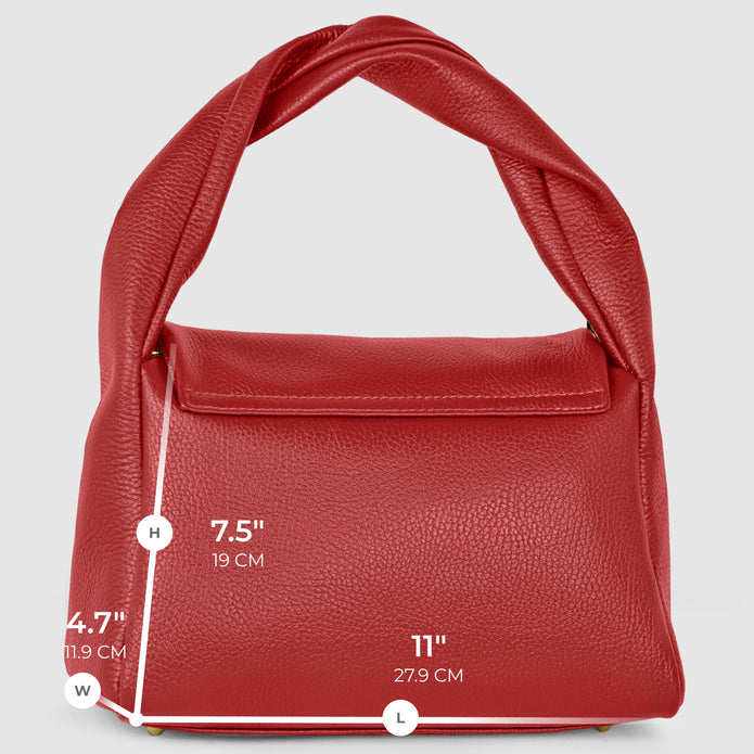 Italian Full-Grain Leather Top-Handle Bag | Perugia
