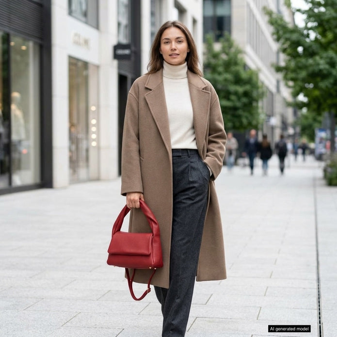 Italian Full-Grain Leather Top-Handle Bag | Perugia